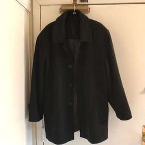YSL All Black Men’s Vintage Peacoat